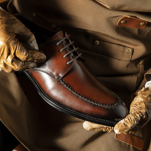 High-quality luxurious minimalist English-style genuine leather versatile men's wedding <b>shoes</b> for business and casual wear - Product Image 3