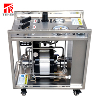 Bomba de refuerzo de líquido neumática TEREK Max 800bar, probador neumático accionado por aire, máquina de prueba de presión hidrostática de culata
