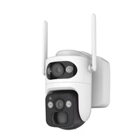 Caméra IP PTZ sans fil extérieure intelligente 8MP à double objectif V380 Pro, vidéo 4K, WiFi, surveillance de sécurité domestique