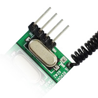 Módulo Receptor RF Universal de 433MHz, Placa Receptora de Control Remoto Inalámbrico para Sistema de Alarma de Control de Acceso a Puertas de Hogar Inteligente, DIY