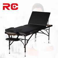 Fabrik Hochwertige tragbare Holz Multifunktions zusammen klappbare Tattoo Beauty Massage tisch Spa Aluminium Massage tisch Beauty Bett