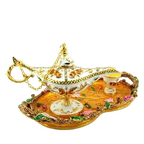 Lampes d'aladdin en laiton qualité aaa, boîte à bijoux nouveau style, arabie saoudite (QF4084)