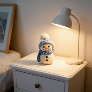 Adorabile Pupazzo di Neve in Maglia, Charm in Morbido Filato Acrilico, Accessorio Fatto <span class=keywords><strong>a</strong></span> Mano, Decorazione Carina per Tuta e Regalo, Bambola all'Uncinetto Finita - Product Image 6