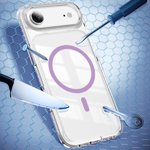 Étui magnétique OEM d'usine pour <span class=keywords><strong>iPhone</strong></span> Air 18 17 16 15 14 13 <span class=keywords><strong>11</strong></span> 12 Pro Plus, <span class=keywords><strong>coque</strong></span> transparente compatible avec la charge sans fil - Product Image 2