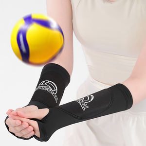 Manchons de protection pour le volleyball en polyester uni pour adultes et jeunes, antidérapants, avec trou pour le <span class=keywords><strong>pouce</strong></span>, compression élastique, poignée en silicone - Product Image 6