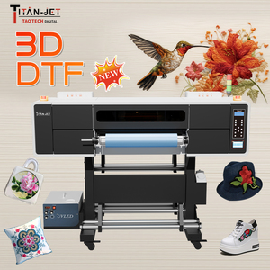 Imprimante DTF 3D Titanjet avec nouvelle technologie d'impression sur mousse OEM ODM I3200 pour la production automatique de t-shirts et sacs - Product Image 1