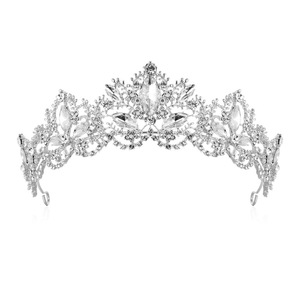 Tiare da Sposa con Strass Dorati, Coroncine per Feste, Regali di Natale, Accessori per Costumi, <span class=keywords><strong>Corone</strong></span> di <span class=keywords><strong>Compleanno</strong></span> per Donne - Product Image 2