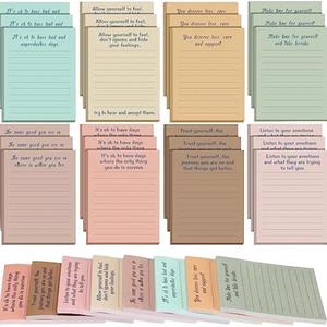 Notes autocollantes multicolores colorées, autocollants adhésifs inspirants et positifs pour agenda, carnet, mémo essentiel - Product Image 1