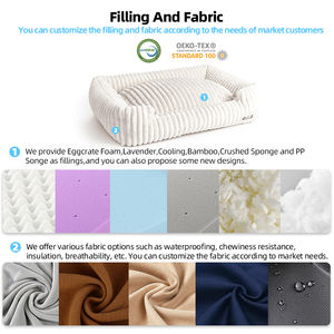 2024 Verkopende Luxe Eierkrat Waterdicht Traagschuim Hondenbed Orthopedisch Afneembaar Wasbaar Hoesje Hondenbedden - Product Image 4