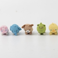 Adorable fait à la main Crochet Mini Animal Dolls Set Jouets en coton parfait pour les nourrissons et les tout-petits