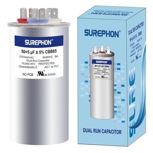 Cbb65 50 + 5uF 440vac Kép Tụ điều hòa không khí bộ phận phim tụ điện AC động cơ chạy tụ điện CE TUV ul chứng nhận - Product Image 1