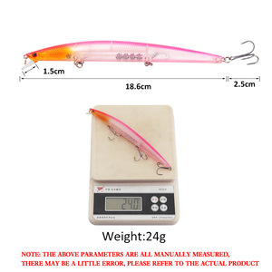 Leurre de pêche longue portée lumineux flottant/affleurant/suspendu pour carpe mandarin, bar et poissons d'eau douce, en ABS - Product Image 5