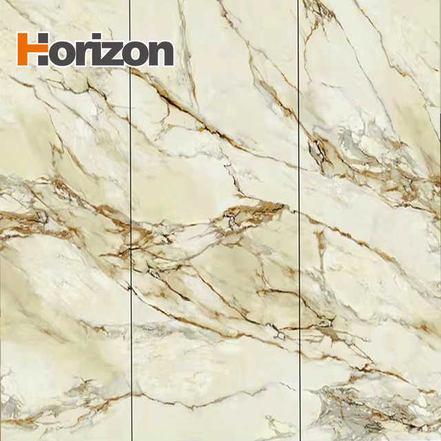 Horizon Factory Wholesale Big White Marble Slabs Sintered Stone Porcelain Slab
