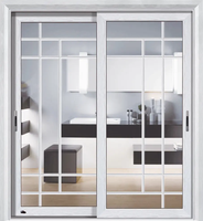 Portes coulissantes en PVC sans plomb de qualité allemande, design moderne pour villa, étanches, insonorisées, double vitrage, verre trempé, intérieur