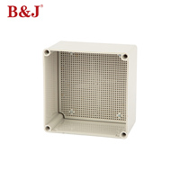 Boîtier électrique en plastique B & J boîtier de connexion électrique/boîte de panneau/boîte de jonction 125x125x75mm
