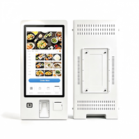 Kiosco de autoservicio de 21.5 pulgadas con pantalla táctil inteligente interactiva para restaurantes de comida rápida y comercios minoristas.