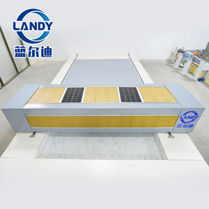 Landy Solar Powered Winding Machine Grey Outer Cover Maple Decorative Panel Villa Swimming <b>Pool</b> Use - Product Image 2