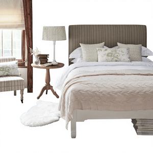 <span class=keywords><strong>Sommier</strong></span> double avec charme rustique et confort moderne, repose-pieds cintré, rangement sous le lit, détails sculptés, <span class=keywords><strong>lattes</strong></span>, finition artisanale - Product Image 6