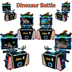 Machine de tir de dinosaures de 42 pouces pour jeu interactif parent-enfant - Machine de tir de pistolets pour enfants sur le thème du parc à dinosaures - Product Image 5