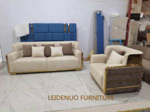 2023 juego de sofás de decoración para el hogar sofá seccional beige de cuero real sala de estar sofá de cuero moderno contemporáneo de lujo en cuero - Product Image 4