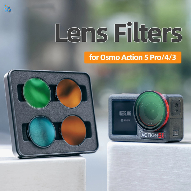 OSMO Action 5 PRO Lens Filter Ajustable Action Camera Accessories