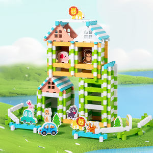 Offre Spéciale bricolage mortaise Tenon blocs de construction ensembles Montessori éducatif bois <span class=keywords><strong>maison</strong></span> Puzzles Cube jeu enfants unisexe garçons filles - Product Image 1