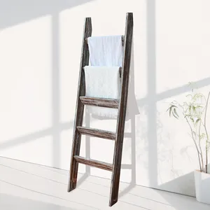 Je Wilt Rustieke Houten Dekenladder 5 Tier Houten Ladder, Display 5 Step Ladder, Gemakkelijk Op Te Bergen