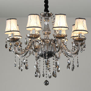 โคมไฟระย้าคริสตัลโครเมียมสไตล์ยุโรป ไฟ LED ทรงกลม สำหรับห้องนั่งเล่น - Product Image 1