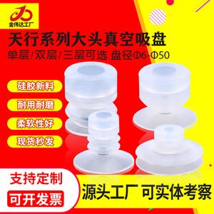 Ventouse industrielle pneumatique puissante en silicone Tianxing à grande tête pour bras robotique, modèles SP/DP/MP, simple/double couche - Product Image 5