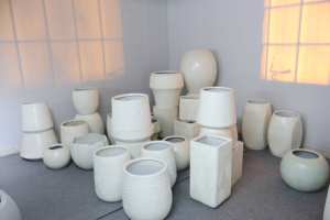 Maceta Grande Especial para Plantas de Interior, de Cemento de Magnesia Transpirable, con Esquinas Redondeadas, Estilo Nórdico Simple - Product Image 6