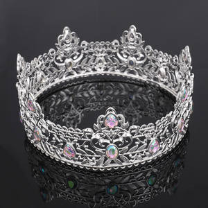 Vente en gros <span class=keywords><strong>de</strong></span> cheveux <span class=keywords><strong>de</strong></span> reine couronne pour hommes couvre-chef couronne ronde accessoires <span class=keywords><strong>de</strong></span> décoration <span class=keywords><strong>de</strong></span> fête roi Prince - Product Image 5