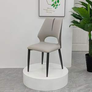 <span class=keywords><strong>Chaise</strong></span> de salle à manger de luxe moderne en métal rembourrée, qualité hôtelière haut de gamme pour la maison, la salle à manger, le salon, la chambre et l'hôtel - Product Image 3