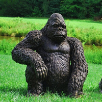 Décoration de jardin, statues de Sasquatch en bronze grandeur nature, sculpture à vendre