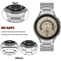 Correa de acero inoxidable para Samsung Galaxy Watch 7, 6, 5 Pro, 44, 40mm, banda para Samsung Galaxy 6, 4 Classic, 47mm, 43mm, pulsera sin huecos