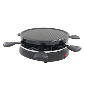 Offre Spéciale Mini barbecue électrique multifonctionnel sans fumée, ensemble de <span class=keywords><strong>Grill</strong></span> à <span class=keywords><strong>Raclette</strong></span> 6 personnes 800W pour un usage domestique - Product Image 4