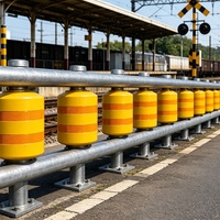 Barrière routière standard AASHTO, barrière à rouleaux galvanisée à chaud et système de barrières à rouleaux pour la protection des autoroutes