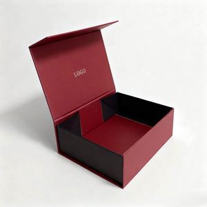 Custom Recycled Cardboard <b>Gift</b> <b>Boxes</b> Foldable Magnetic Closure Stamped Paperboard Eco-Friendly Stylish Packaging Paper Products - Product Image 1