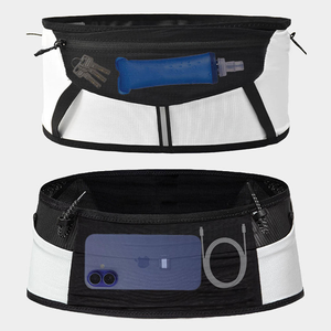 Sac banane de sport extérieur personnalisé en maille élastique polyester pour hommes et femmes, idéal pour le jogging, la randonnée, le marathon et les voyages - Product Image 1