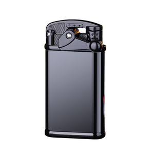 Briquet à bascule au design de dessin animé, rechargeable, transparent, résistant au vent, flamme rouge, en alliage de zinc, cadeau personnel - Product Image 5