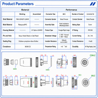 Connecteur M12 2 3 4 5 6 7 8 broches IP67 IP68 étanche, connecteur de câble mâle/femelle, installable sur site, pour automatisation industrielle et capteurs