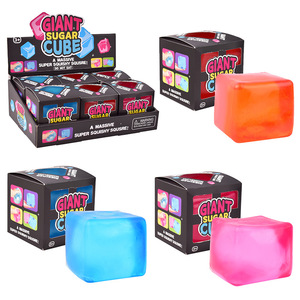 Ice Cube Squishy Toy Giant Sugar Cube Crystal clear Super Squishy Squeeze Toy for Daily Stress Vent - Product Image 1