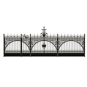 Clôture <span class=keywords><strong>palissade</strong></span> personnalisée pour la maison et le jardin, panneaux <span class=keywords><strong>en</strong></span> <span class=keywords><strong>fer</strong></span> <span class=keywords><strong>forgé</strong></span> décoratifs, clôture <span class=keywords><strong>en</strong></span> acier tubulaire - Product Image 2