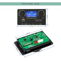 Layar LCD Tampilan Audio Mobil Nirkabel Speaker Perekam MP3 Papan Dekoder Modul Pemutar MP3 Nirkabel 12V