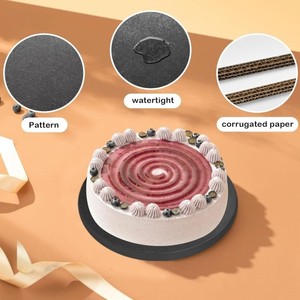 Bandejas de papel circulares personalizables de fábrica para hornear bizcochos bascos, tartas de queso, cupcakes, bizcochos de esponja, bizcochos chiffon, marca <span class=keywords><strong>Kaike</strong></span> - Product Image 4