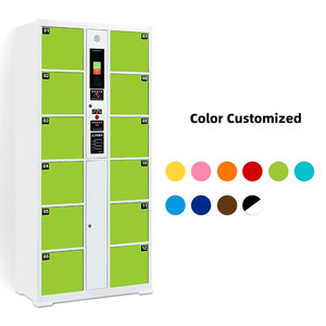 Indoor Outdoor Digital Qr Code Bar Door Self Storage Compartments Electronic <b>Cabinet</b> Smart Storage <b>Locker</b> for Gym Supermarket - Product Image 3