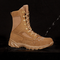 Bottes de désert marron à fermeture éclair, bottes tactiques imperméables, randonnée en plein air, style couple homme et femme