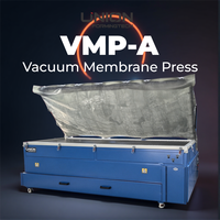 Presse de thermoformage industrielle à vide avec four de chauffage à air chaud pour le pliage du contreplaqué et des surfaces solides en Corian