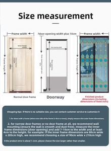 Cortina Magnética de Malla Tejida Moderna con Bordado para Puerta, Mosquitera Decorativa Personalizable de Poliéster para Patio - Product Image 6