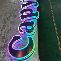 Letrero Luminoso Personalizado con Impresión 3D, Letras LED con Texto Personalizado para Tienda o Bar