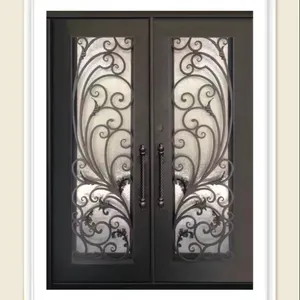 Пользовательские высокое качество простая железная дверь входная дверь железная кованая цена железная входная дверь